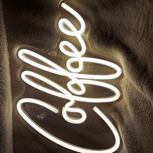 White Coffee Neon Light